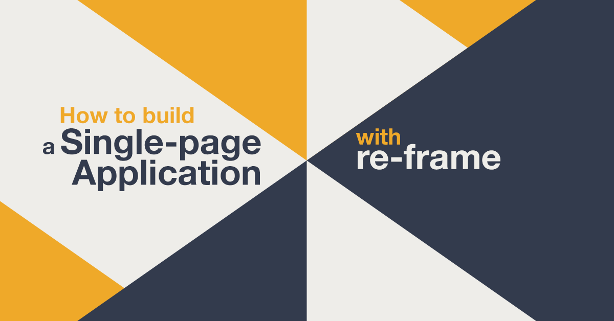 re-frame single-page application example