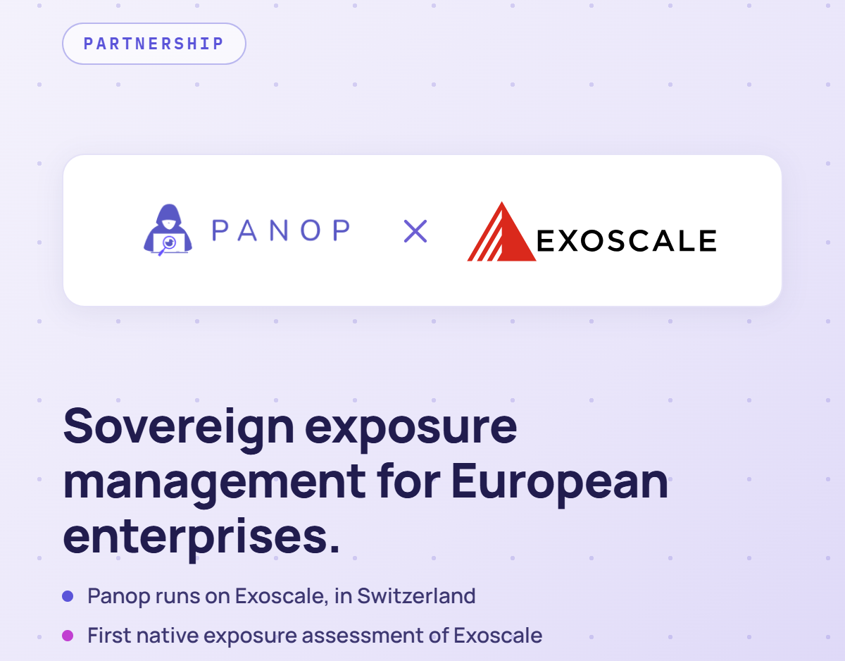Panop and Exoscale Partner to Bring Sovereign Exposure Management to European Enterprises