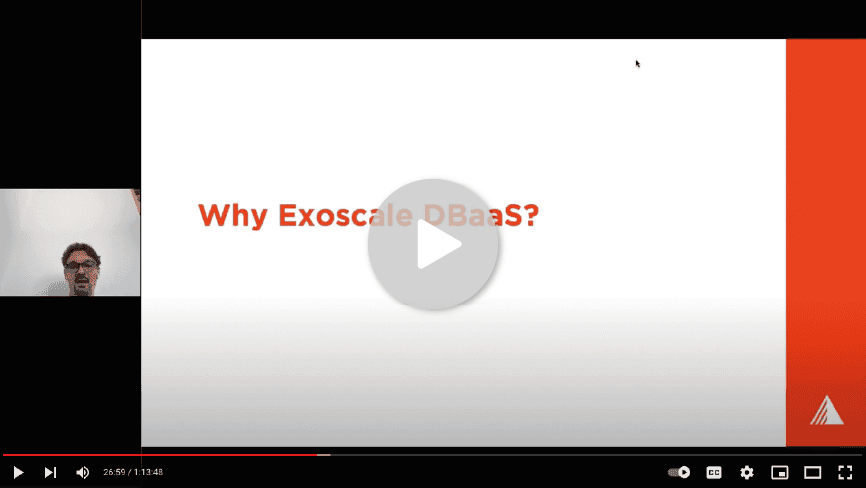 DBaaS Launch Session Video