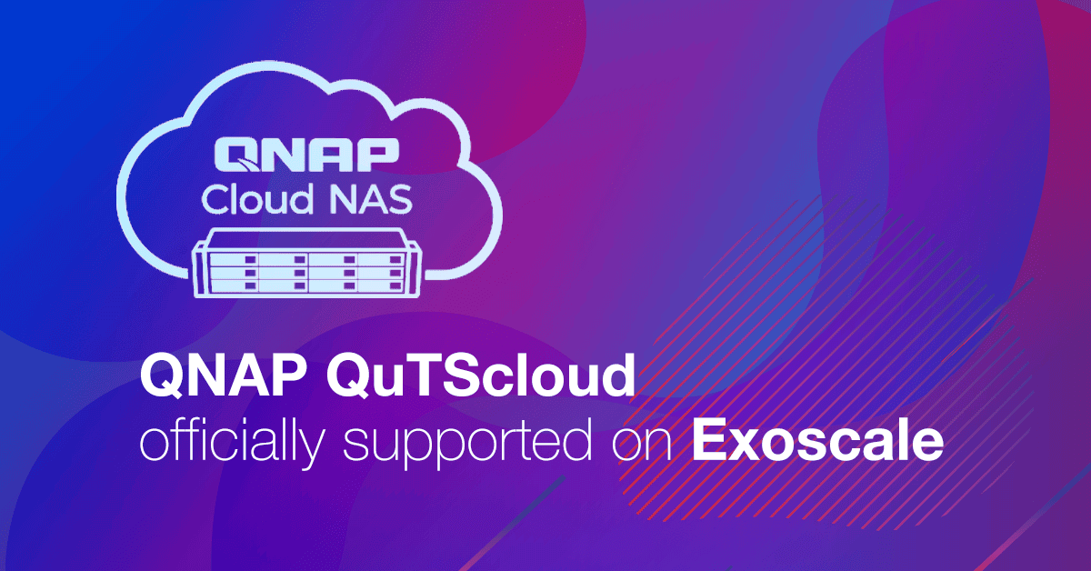 QNAP QuTScloud officially supported on Exoscale