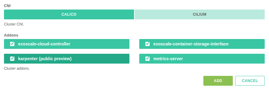 Karpenter Add-on Karpenter Add-on